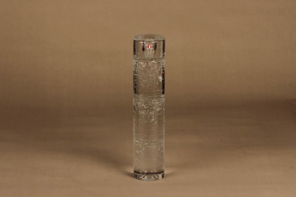 Iittala Arkipelago kynttilänjalka, kirkas, suunnittelija Timo Sarpaneva, massiivinen