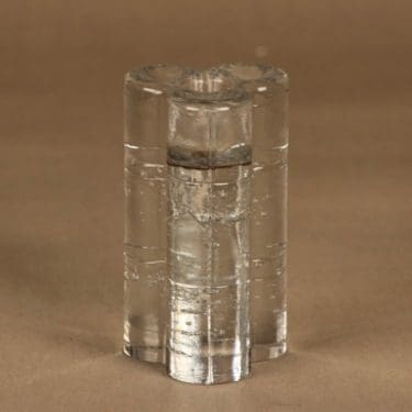 Iittala Arkipelago kynttilänjalka, kirkas, suunnittelija Timo Sarpaneva, massiivinen