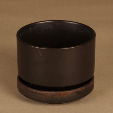 Arabia SN flower pot, brown designer Richard Lindh