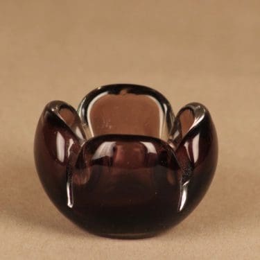 Nuutajärvi Kukka art glass, signed designer Jaakko Niemi