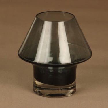 Riihimäen lasi Stromboli vase, signed designer Aimo Okkolin