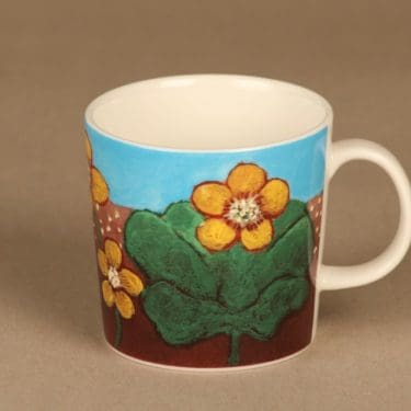 Arabia Teema mug Marsh Marigold designer Heljä Liukko-Sundström
