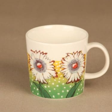 Arabia Teema mug Harlequin Flowers designer Heljä Liukko-Sundström