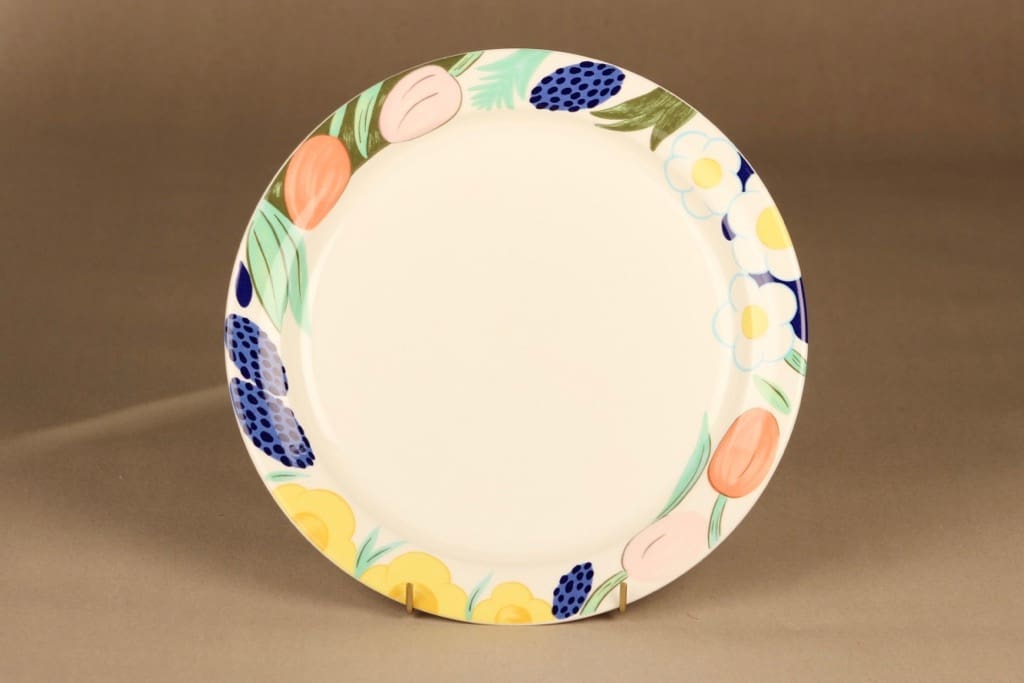 Arabia Poetica lautanen, 26 cm, suunnittelija Dorrit von Fieandt, 26 cm, kukka, serikuva kuva 2
