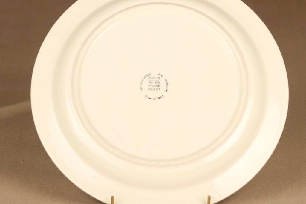 Arabia Poetica lautanen, 26 cm, suunnittelija Dorrit von Fieandt, 26 cm, kukka, serikuva kuva 3