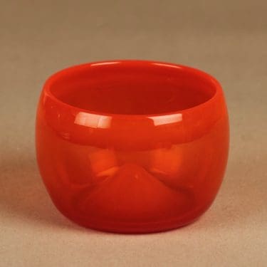 Nuutajärvi Rosso art glass bowl suunnittelija Kaj Franck