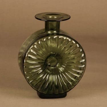 Riihimäen lasi Aurinkopullo decorative bottle size ¾ designer Helena Tynell
