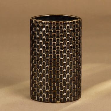 Arabia Harlekin vase, brown designer Kaarina Aho
