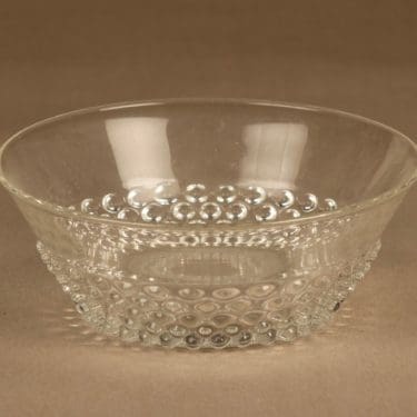 Nuutajärvi Näppyläkulho bowl, clear designer Saara Hopea