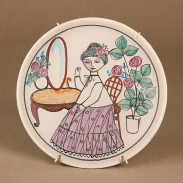 Kupittaan Savi wall plate, hand-painted designer Laila Zink