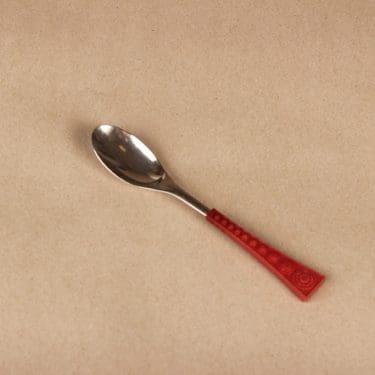Hackman Colorina small spoon, dark red designer Nanny Still
