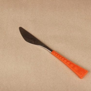 Hackman Colorina fork, orange designer Nanny Still