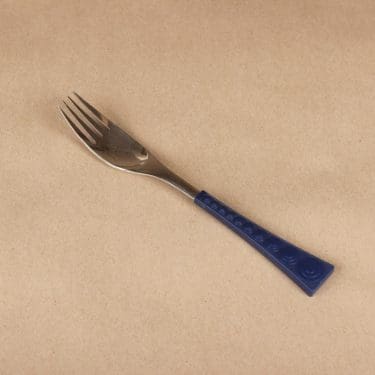 Hackman Colorina fork, blue designer Nanny Still