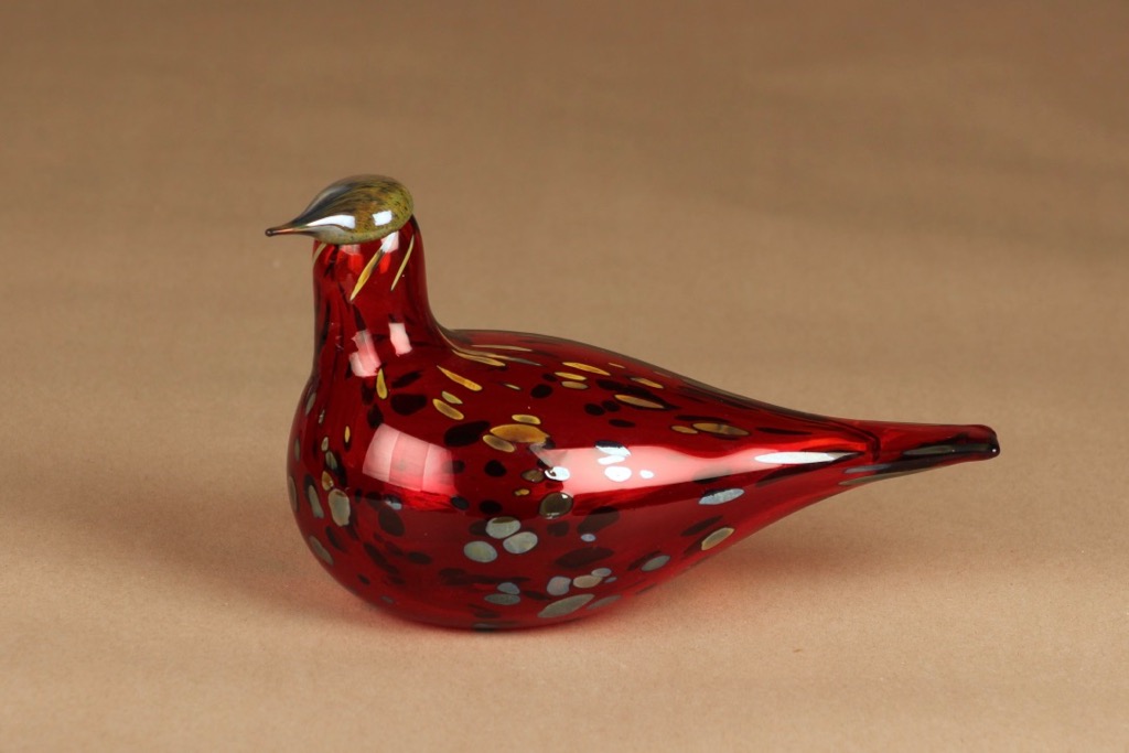 Nuutajärvi ruby bird, Oiva Toikka - Laatutavara.com