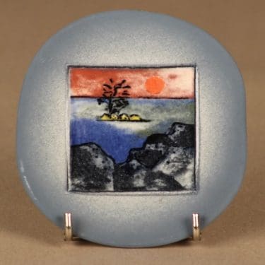 Arabia HLS wall plate Seascape designer Heljä Liukko-Sundström