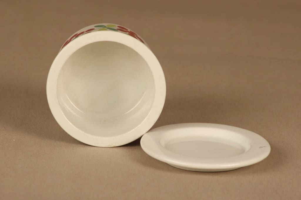 Arabia Pomona Cowberry jar with lid designer Raija Uosikkinen 2