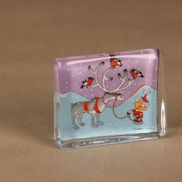 Iittala glass card Pixie Girl designer Pekka Vuori