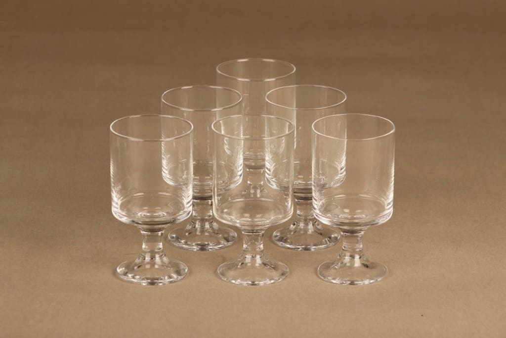 Iittala Karelia stark wine glass 8 cl, 6 pcs designer Tapio Wirkkala