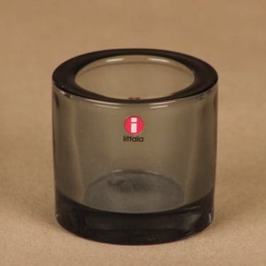 Iittala Kivi candle lantern, gray designer Heikki Orvola