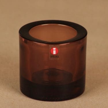 Iittala Kivi candle lantern, purple designer Heikki Orvola