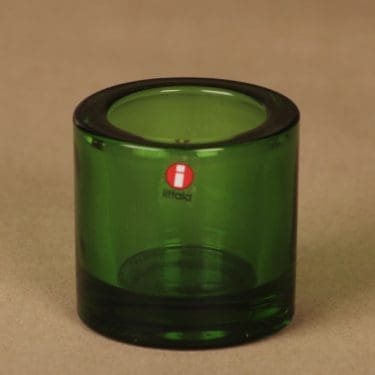 Iittala Kivi  tuikkulyhty, vihreä (kartio), suunnittelija Heikki Orvola,