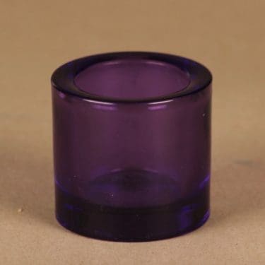 Iittala Kivi candle lantern, lilac designer Heikki Orvola