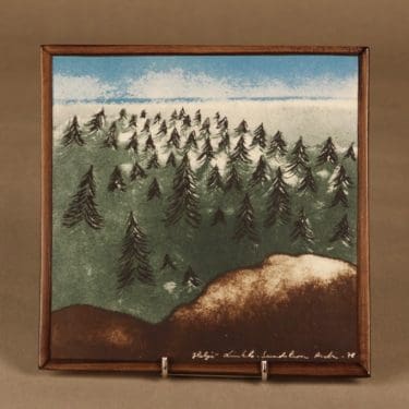 Arabia HLS wall plate Forest designer Heljä Liukko-Sundström