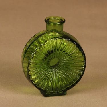Riihimäen lasi Aurinkopullo green size ¼ designer Helena Tynell