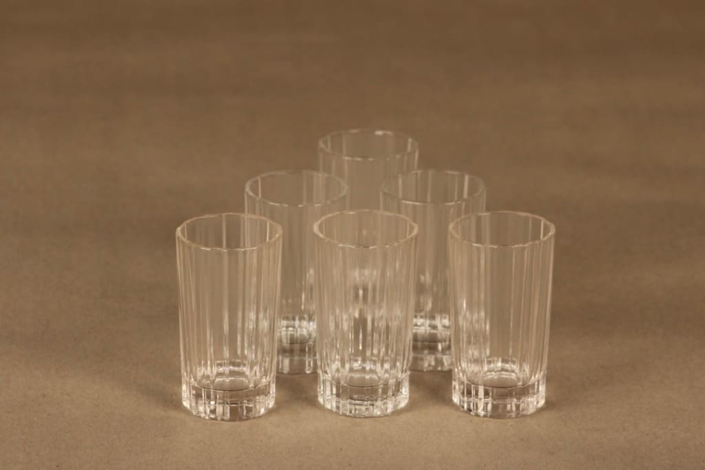 Iittala Spektro snapsilasi, 4 cl, 6 kpl, suunnittelija Heikki Orvola, 4 cl