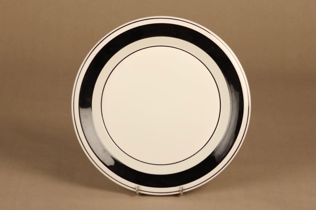 Arabia Faenza raita lautanen, 24 cm, suunnittelija Inkeri Seppälä, 24 cm, raitakoriste
