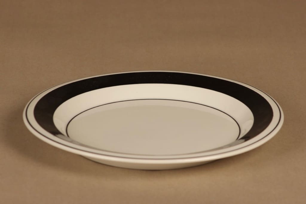 Arabia Faenza raita lautanen, 24 cm, suunnittelija Inkeri Seppälä, 24 cm, raitakoriste kuva 2