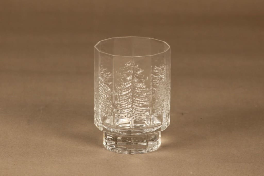 Iittala Kuusi viskilasi, kirkas, suunnittelija Heikki Orvola, kirkas