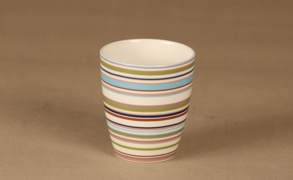 Iittala Origo muki, 0.25 l, suunnittelija Alfredo Häberli, 0.25 l, raidallinen