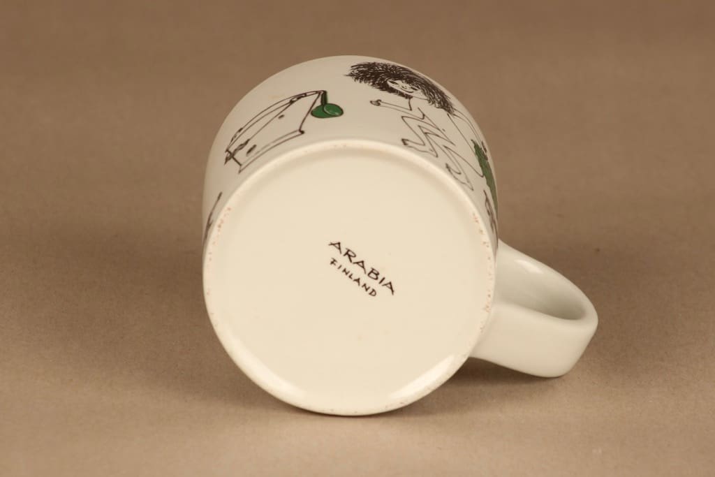 Arabia Löyly muki, 0.4 l, suunnittelija Gunvor Olin-Grönqvist, 0.4 l, käsinmaalattu, signeerattu kuva 4