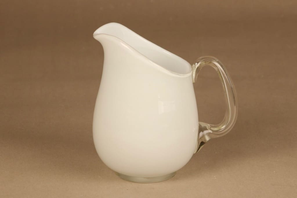 Iittala kaadin ja 4 lasia, valkoinen, 1+4 kpl, suunnittelija Maire Gullichsen, kuva 2
