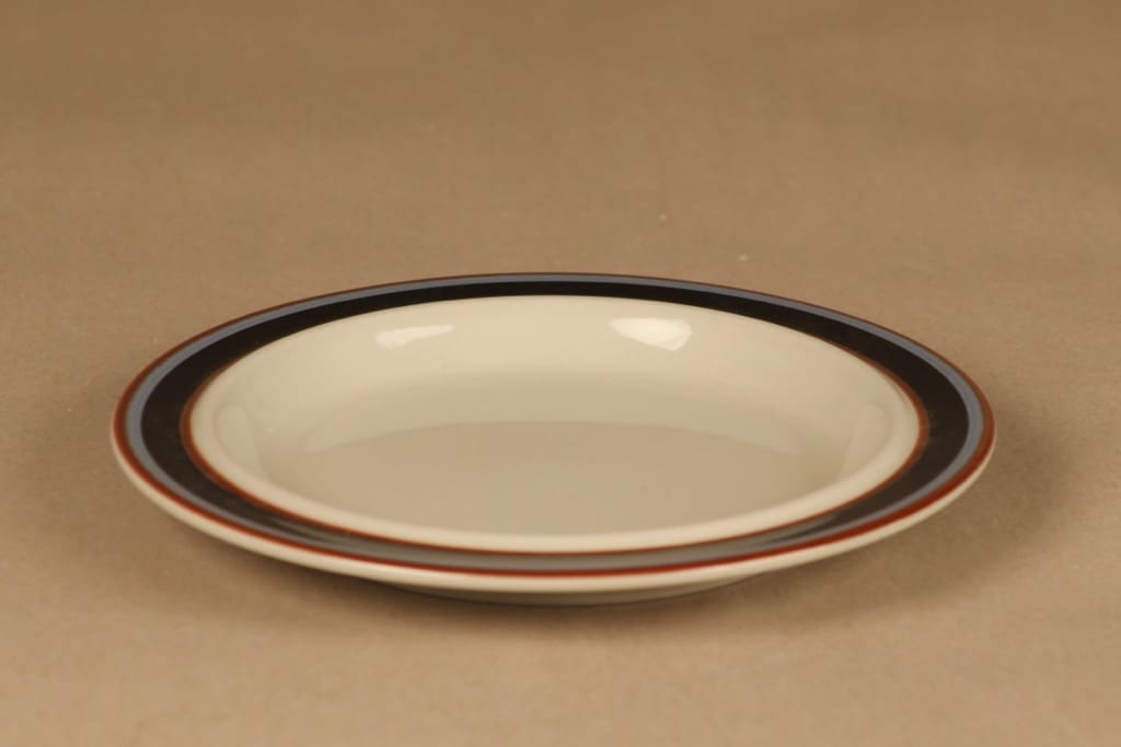 Arabia Taika lautanen, 19.5 cm, suunnittelija Inkeri Seppälä, 19.5 cm, raitakoriste