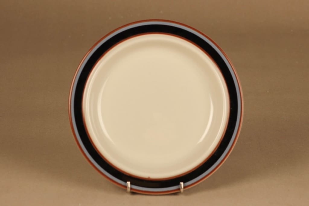 Arabia Taika lautanen, 19.5 cm, suunnittelija Inkeri Seppälä, 19.5 cm, raitakoriste kuva 2