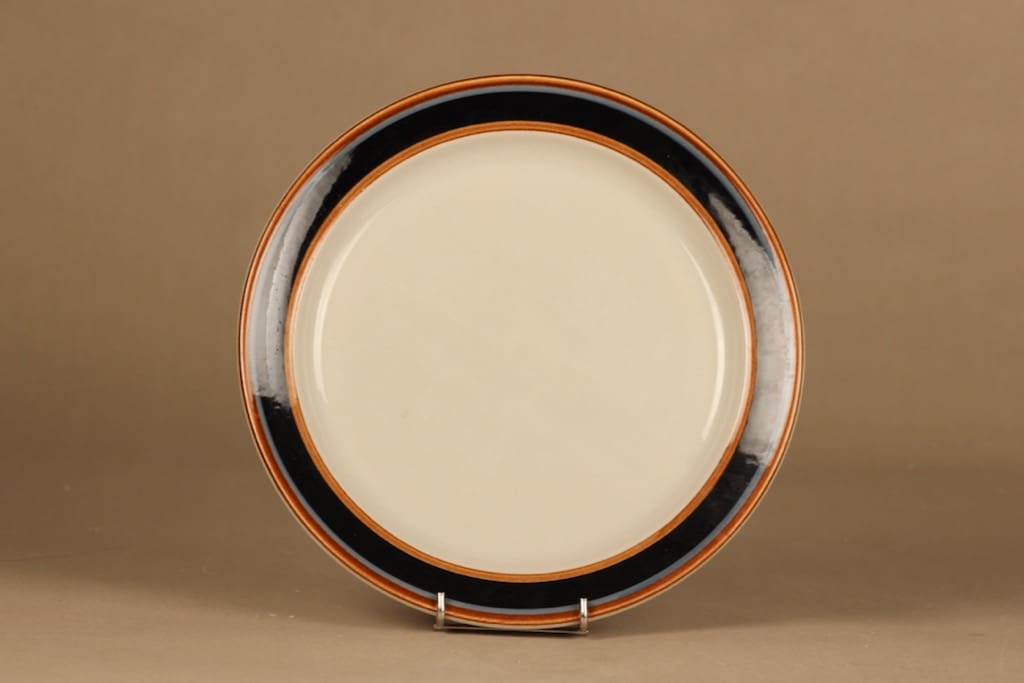 Arabia Taika lautanen, 24 cm, suunnittelija Inkeri Seppälä, 24 cm, raitakoriste