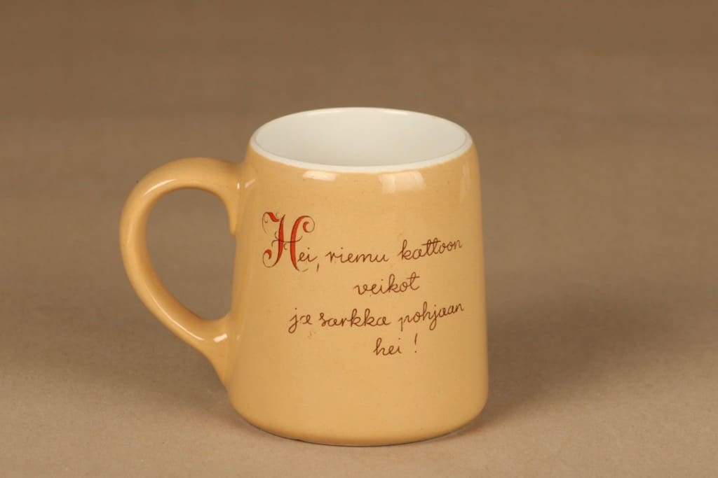 Arabia Kesti olutmuki, 0.4 l, suunnittelija Svea Granlund, 0.4 l, käsinmaalattu kuva 2