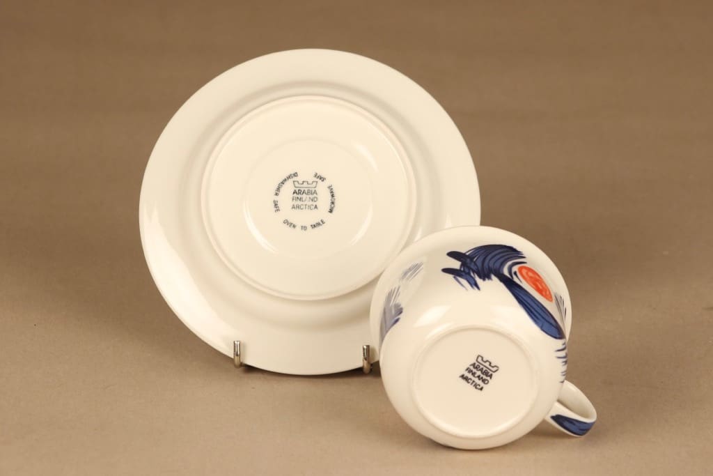 Arabia Arctica Nova tea cup and plates(2) designer Dorrit von Fieandt 4
