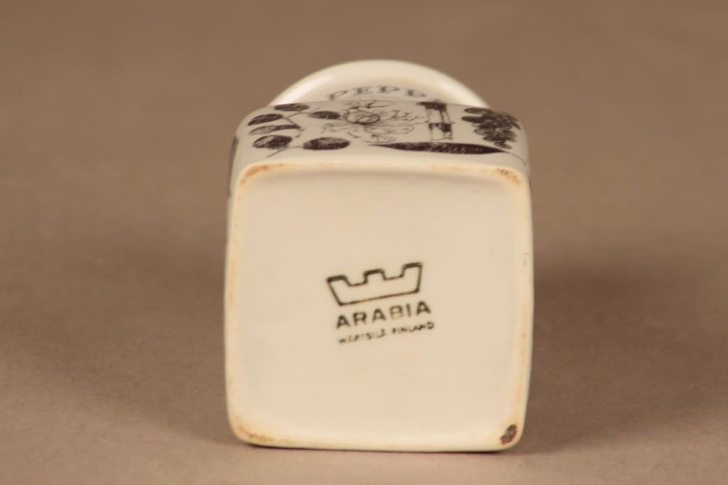 Arabia Maustekuvio maustepurkki, Pippuri, suunnittelija Esteri Tomula, Pippuri, pippuri, mauste kuva 2
