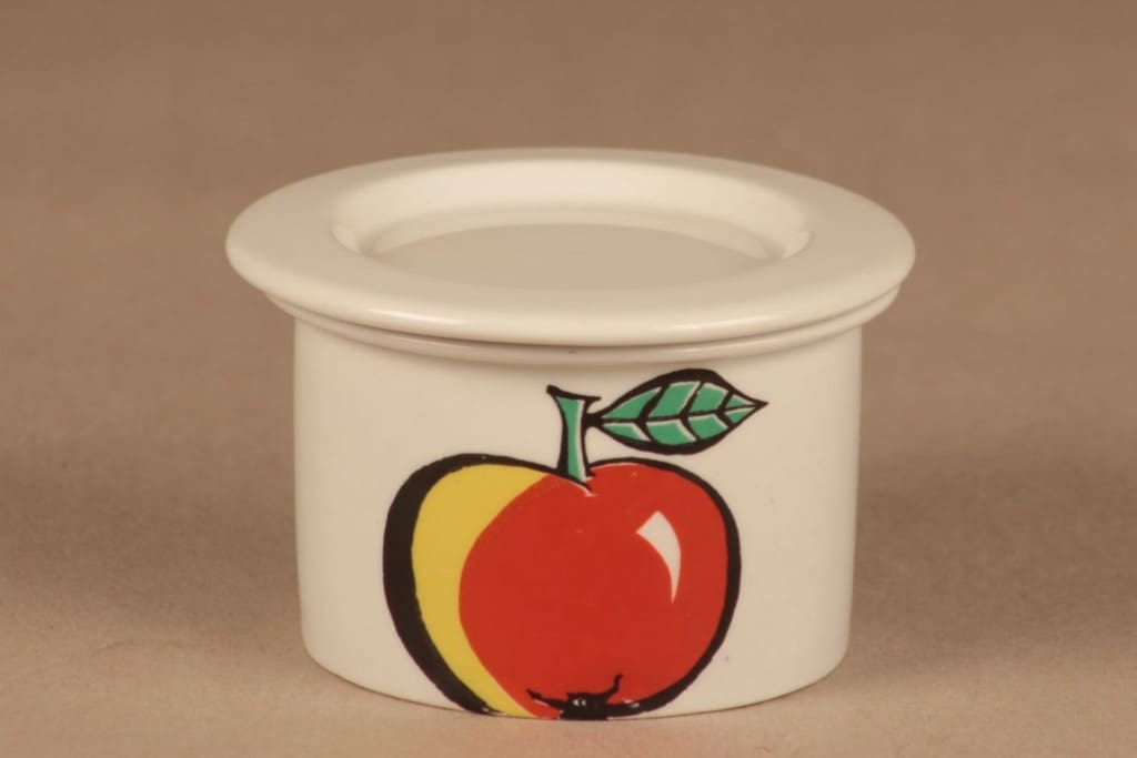 Arabia Tutti Frutti purkki, Omena, suunnittelija Ulla Procope, Omena, hedelmä, serikuva