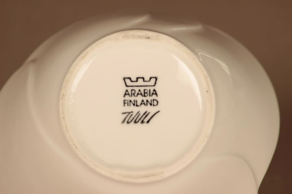 Arabia Tuuli kulho, valkoinen, suunnittelija Heljä Liukko-Sundström, moderni kuva 3