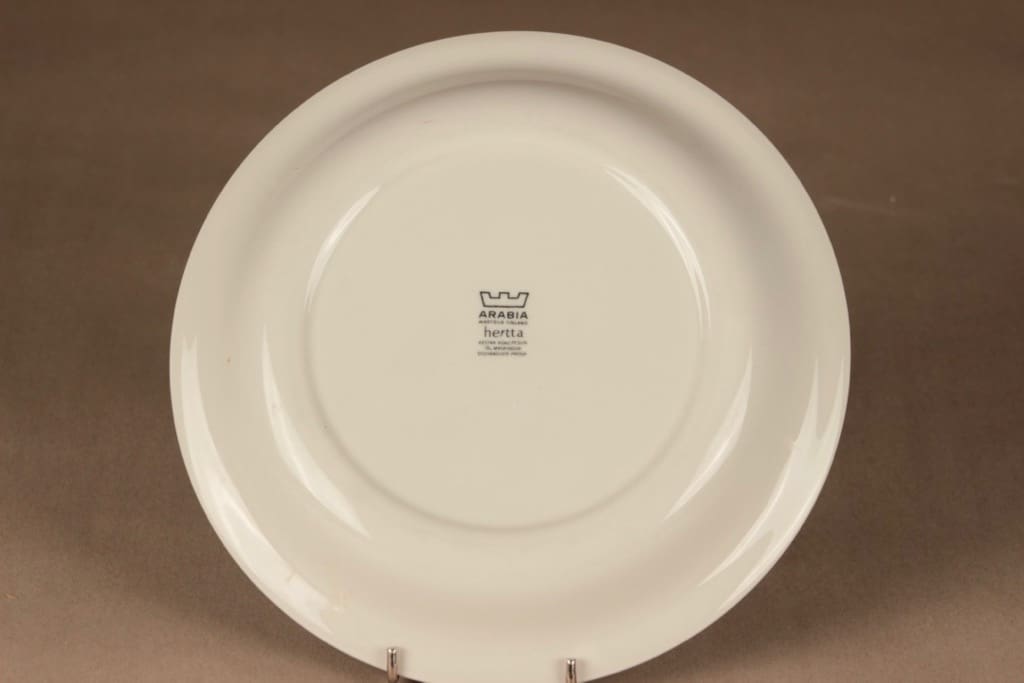 Arabia Hertta lautanen, 23.5 cm, suunnittelija Raija Uosikkinen, 23.5 cm, kukka kuva 3