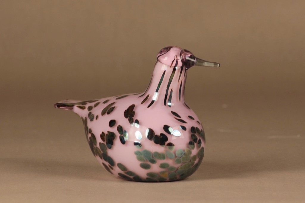 Nuutajärvi bird Rubiroosa, Oiva Toikka - Laatutavara.com