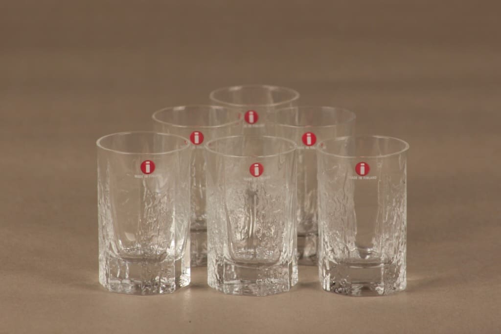 Iittala Kalinka snapsilasi, 6 cl, 6 kpl, suunnittelija Tapio Wirkkala, 6 cl