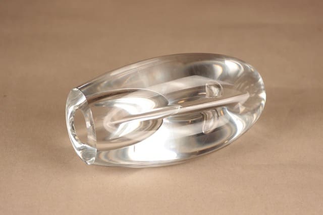 Iittala Claritas taide-esine, signeerattu c-sarja suunnittelija Timo Sarpaneva 3