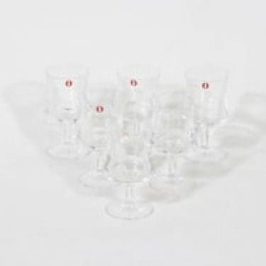 Iittala 2028 lasit, 4 cl, 6 kpl, suunnittelija Tapio Wirkkala, 4 cl, pieni