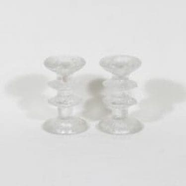 Iittala Festivo kynttilänjalat, signeeratttu, 2 kpl, suunnittelija Timo Sarpaneva, signeeratttu