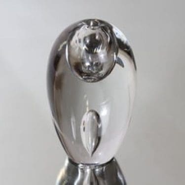 Iittala Kyynelpisara taide-esine, signeerattu, suunnittelija Timo Sarpaneva, signeerattu, massiivinen